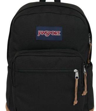 JanSport Right Pack Backpack - Durable Daypack with Padded 15" Laptop Sleeve, Spacious Main Compartment & Integrated Water Bottle Pocket - Black